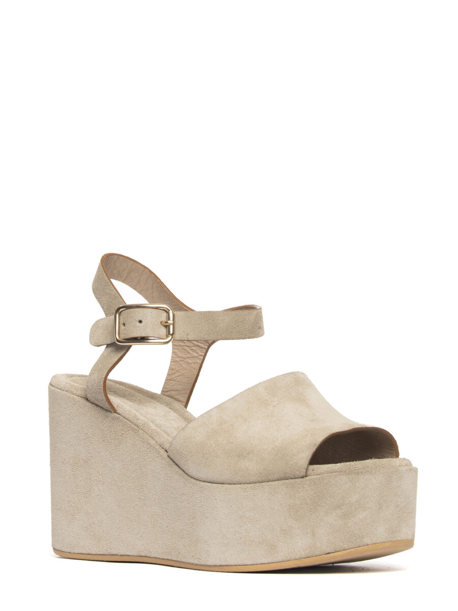 Zeppe in camoscio beige 2741 - Image 3