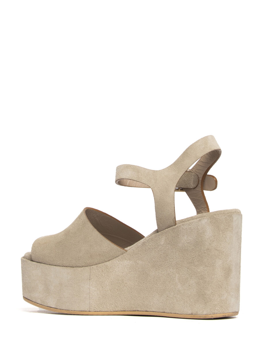 Zeppe in camoscio beige 2741 - Image 5