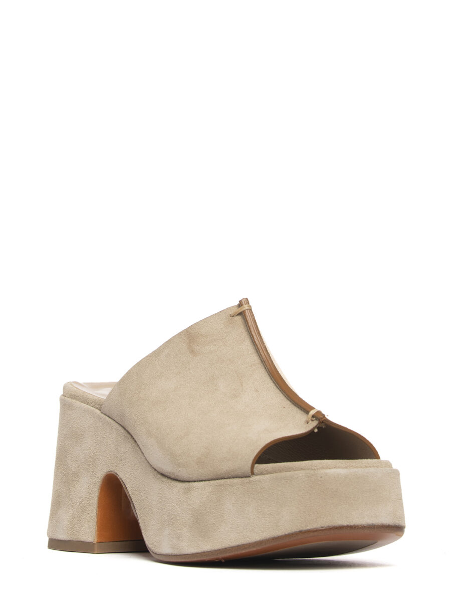 Zeppe in camoscio beige 2752 - Image 3