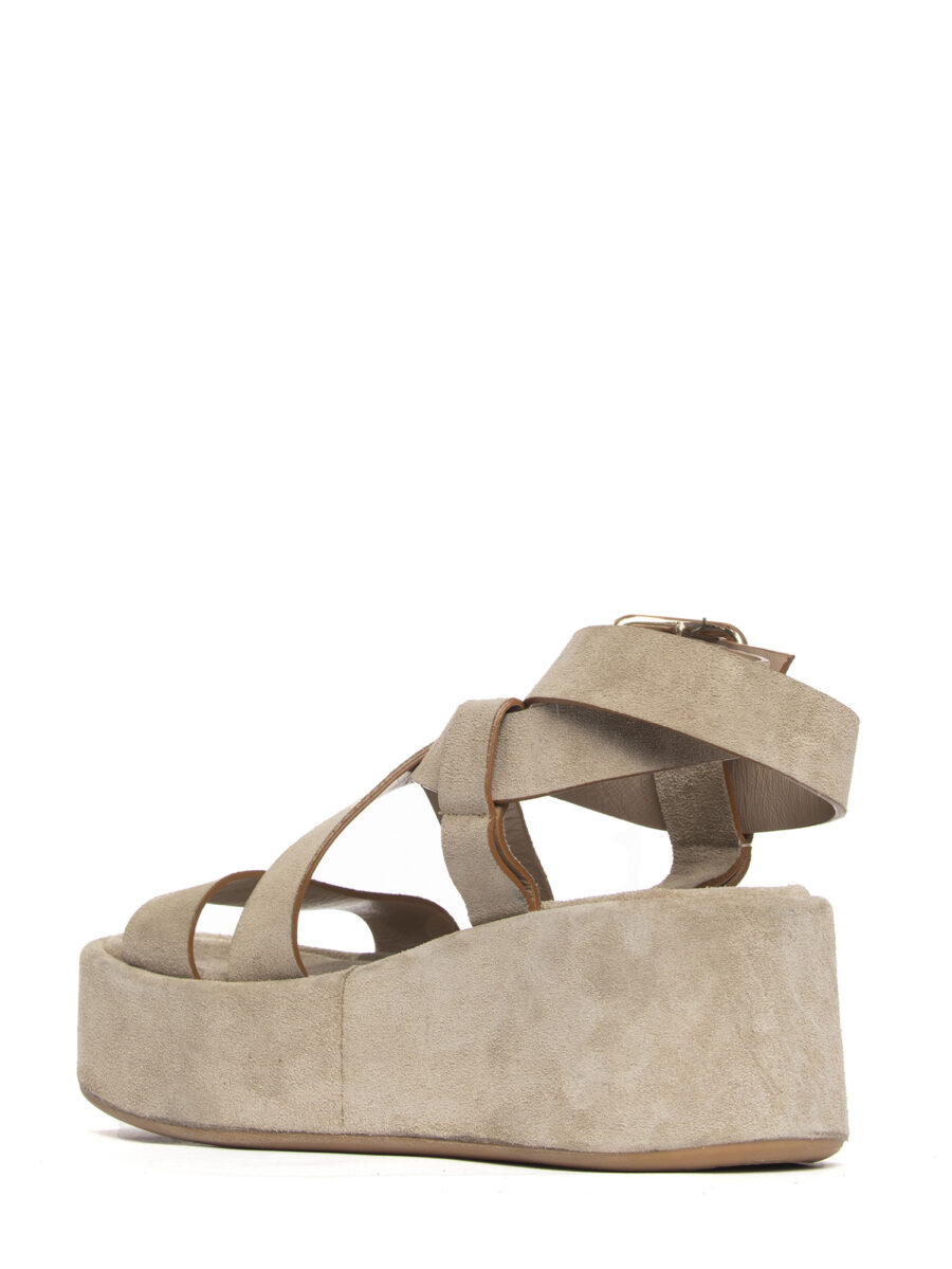 Zeppe in camoscio beige 2755 - Image 5