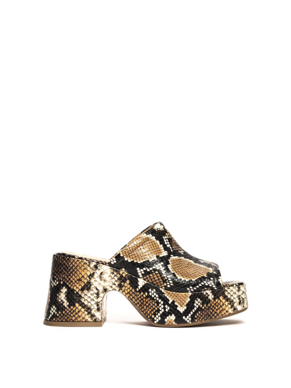 Zeppe in vitello pitonato multicolor 2471
